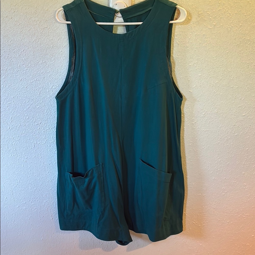 Teal Sleeveless Women's Romper